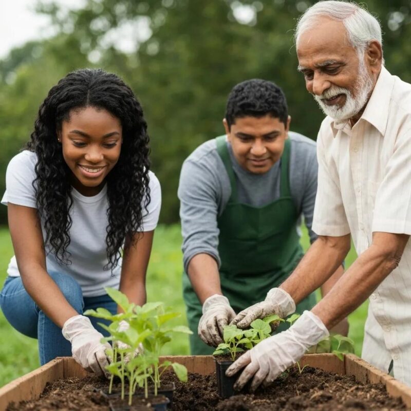 Eco-friendly cleaning products displayed on a kitchen counter, emphasizing sustainability and health